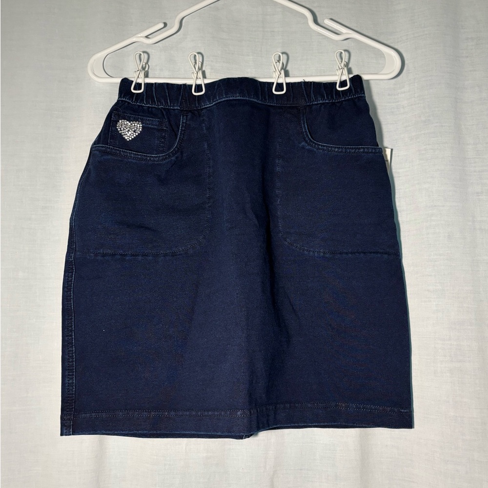Navy Blue Knee-Length Pencil Skirt for Work